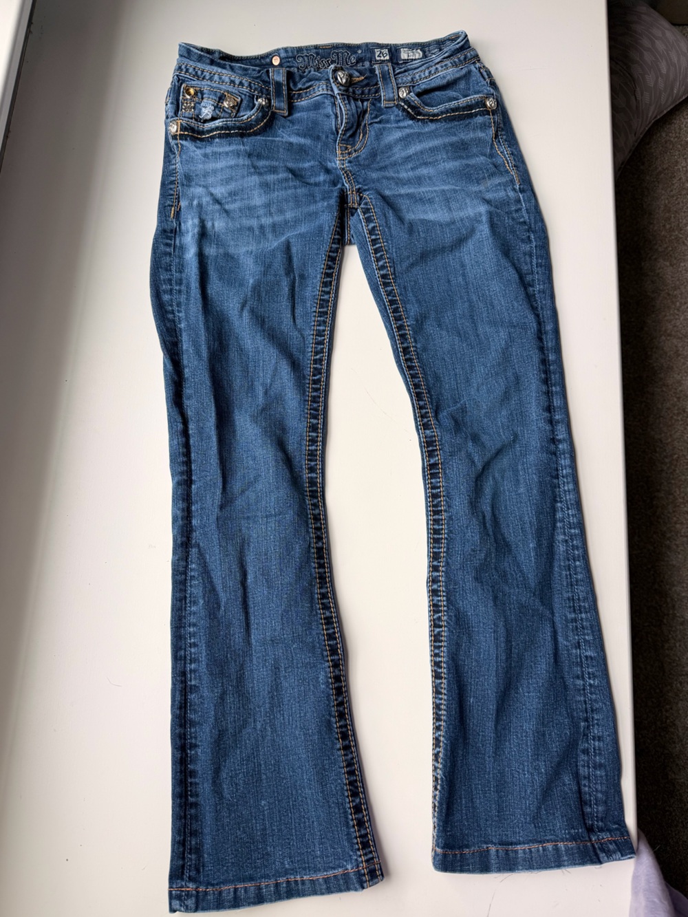 Vintage Y2K Miss Me bootcut jeans size 26 - Picture 2 of 6